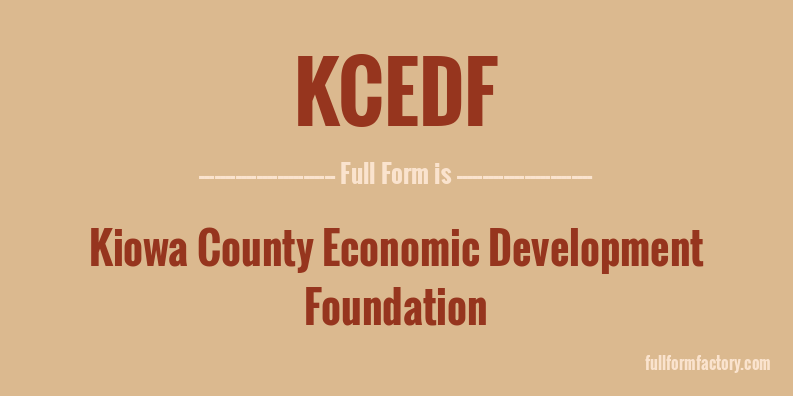 kcedf-full-form