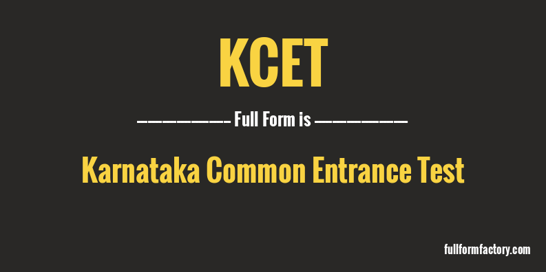 kcet-full-form