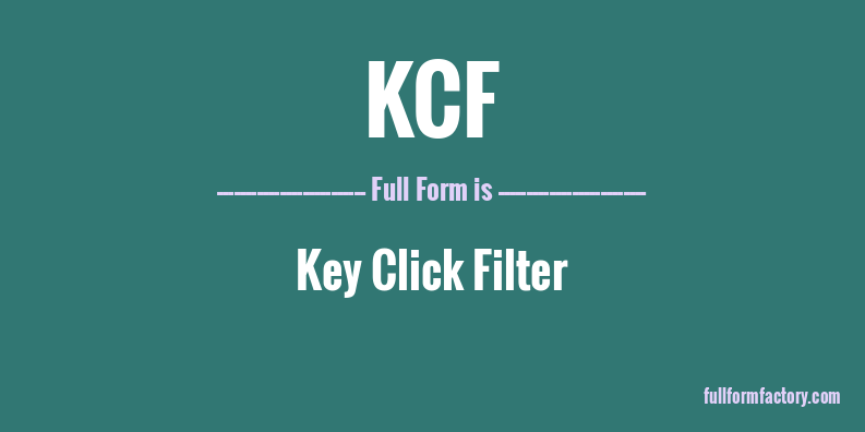 kcf-full-form