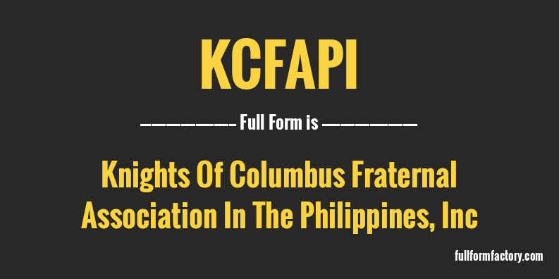 kcfapi-full-form
