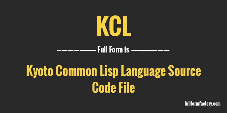 kcl-full-form