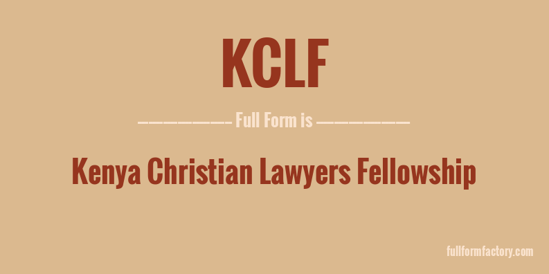 kclf-full-form