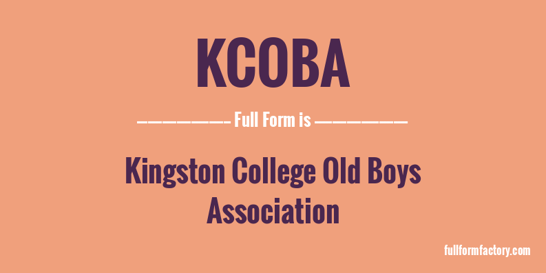 kcoba-full-form