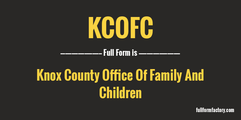 kcofc-full-form