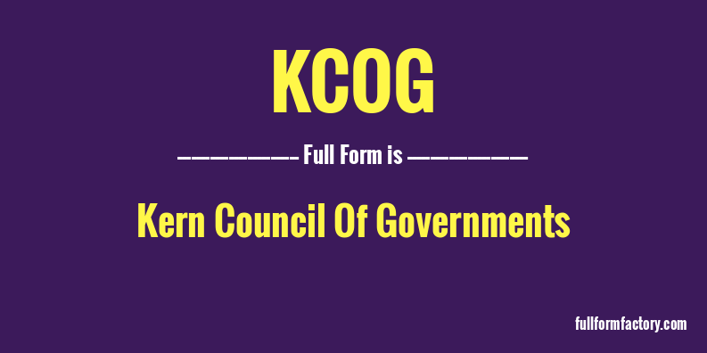 kcog-full-form