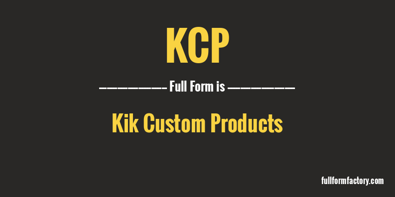 kcp-full-form