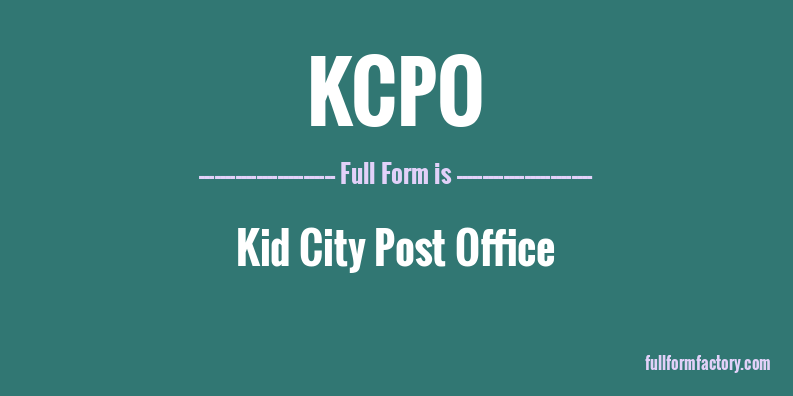 kcpo-full-form