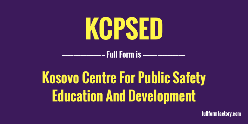 kcpsed-full-form