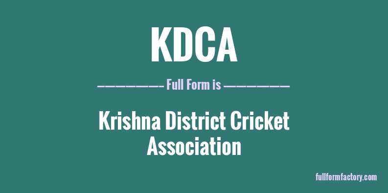 kdca-full-form