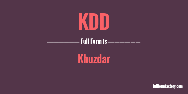 kdd-full-form