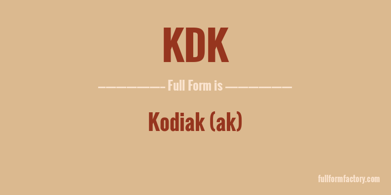 kdk-full-form