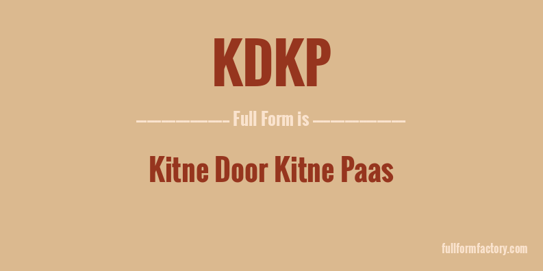 kdkp-full-form