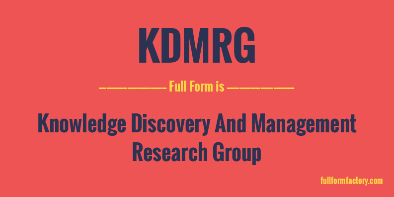 kdmrg-full-form