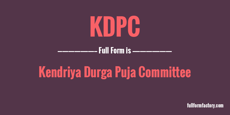kdpc-full-form