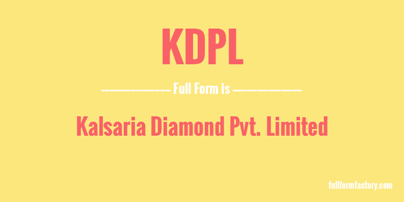 kdpl-full-form