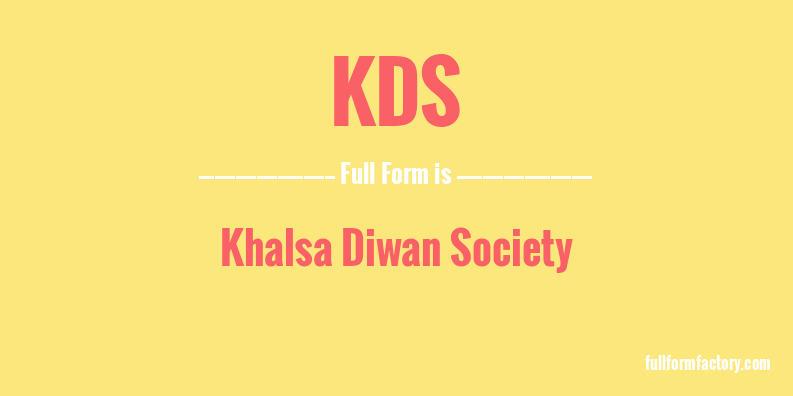 kds-full-form