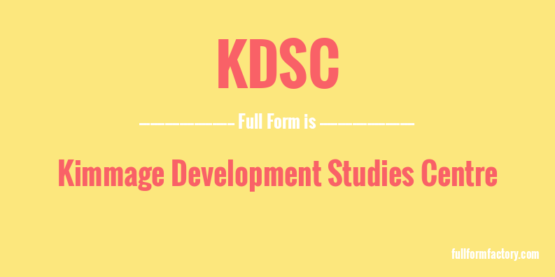 kdsc-full-form