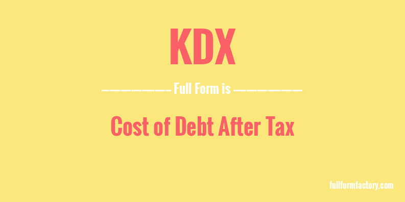 kdx-full-form