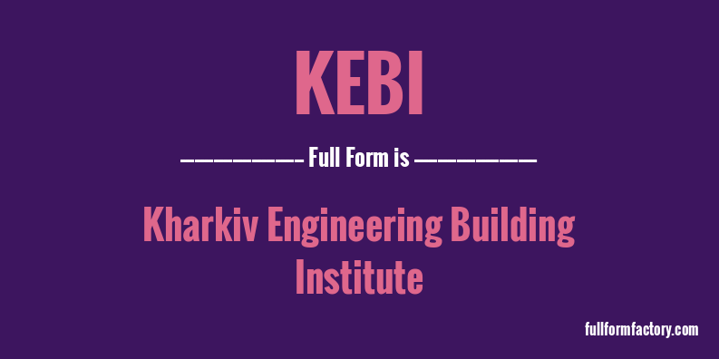 kebi-full-form