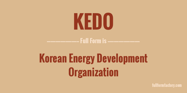kedo-full-form