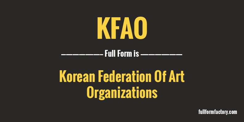 kfao-full-form