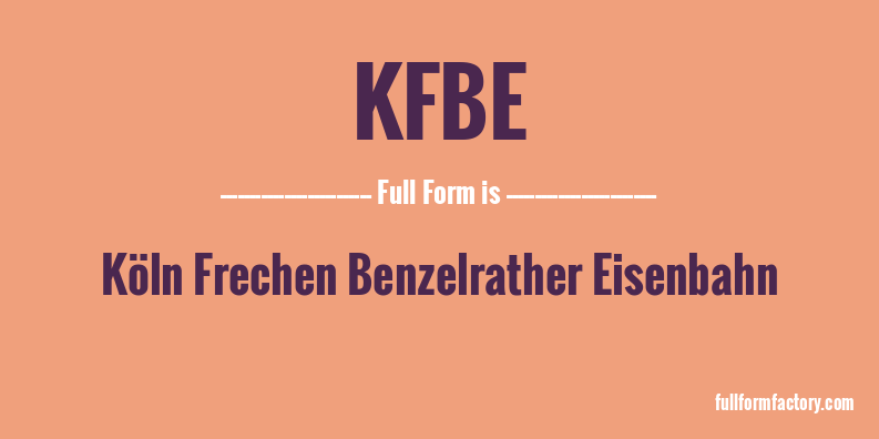 kfbe-full-form