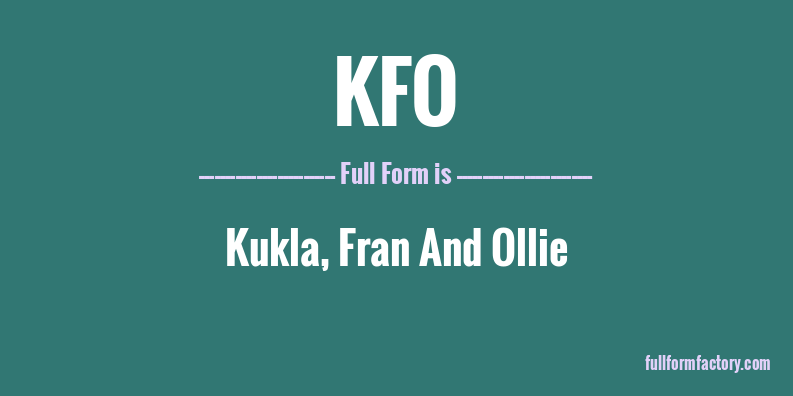 kfo-full-form