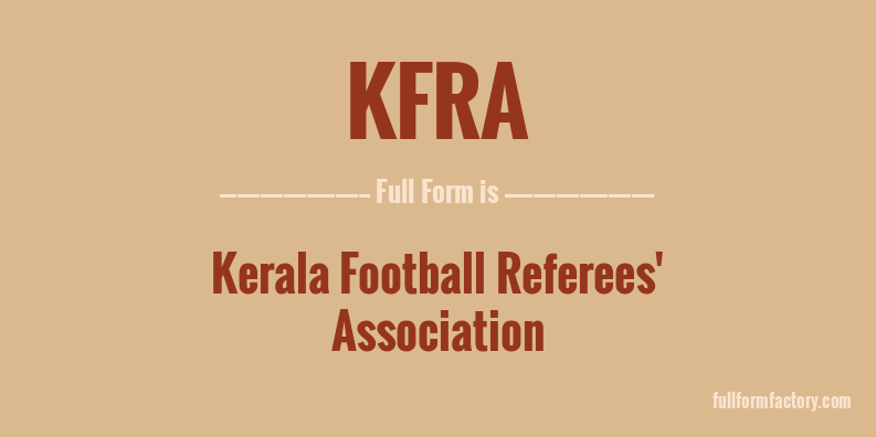 kfra-full-form