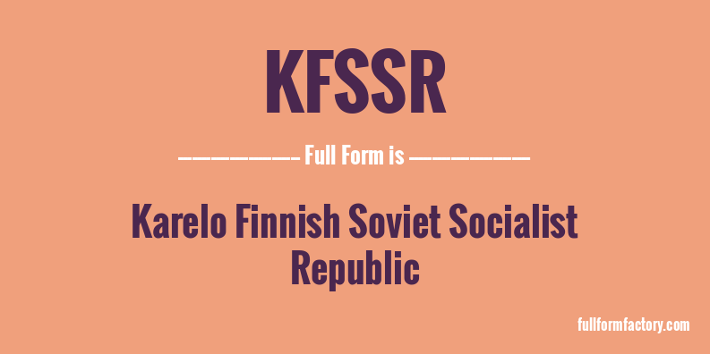 kfssr-full-form