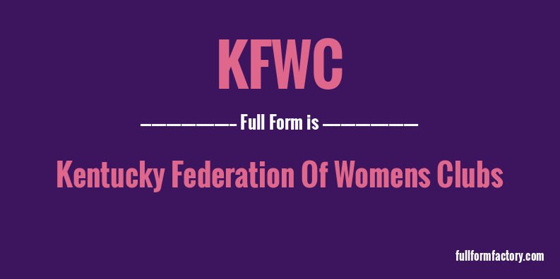 kfwc-full-form