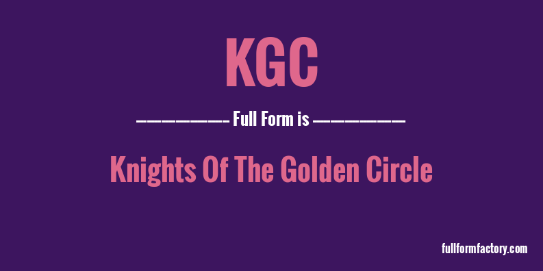 kgc-full-form