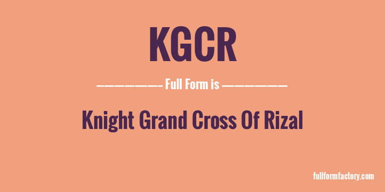kgcr-full-form