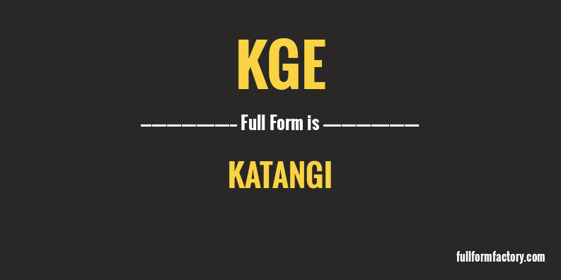 kge-full-form