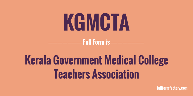kgmcta-full-form