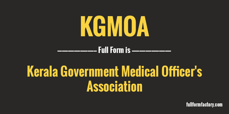kgmoa-full-form