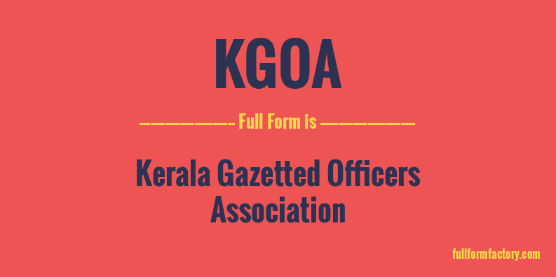 kgoa-full-form