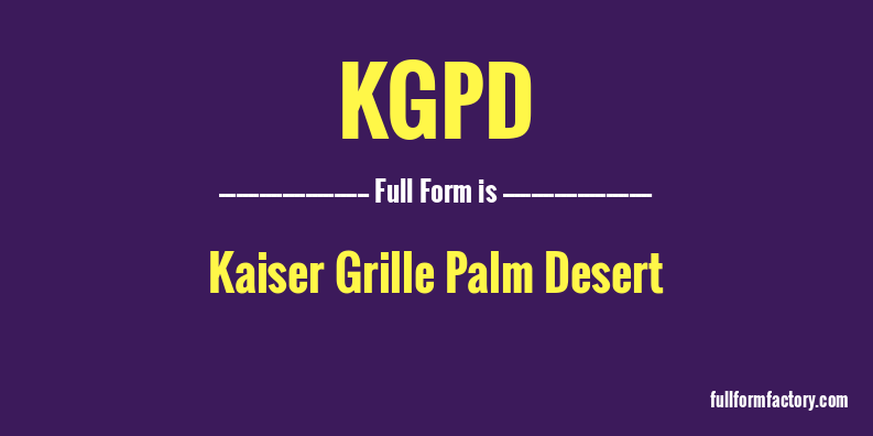 kgpd-full-form