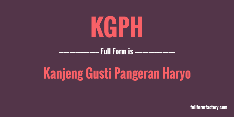 kgph-full-form