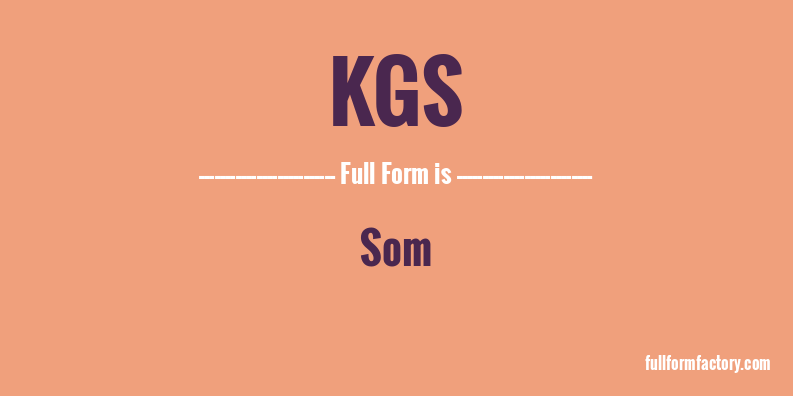 kgs-full-form