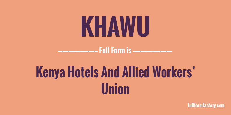 khawu-full-form
