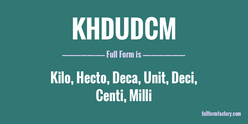 khdudcm-full-form