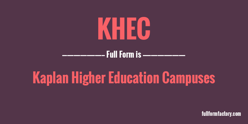 khec-full-form