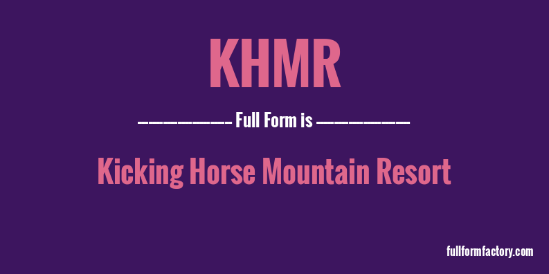 khmr-full-form