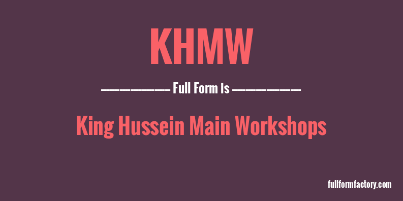 khmw-full-form