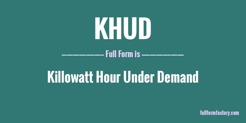 khud-full-form