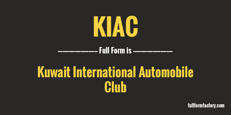 kiac-full-form