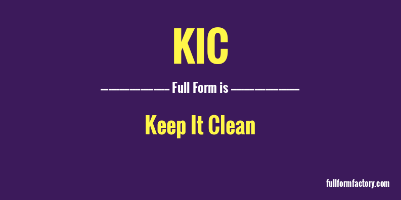 kic-full-form