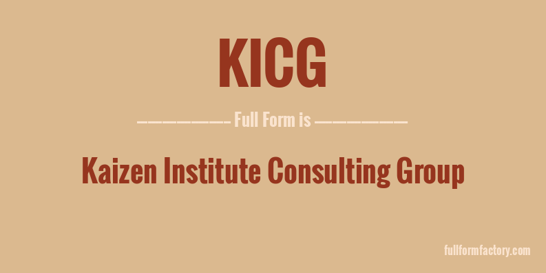 kicg-full-form