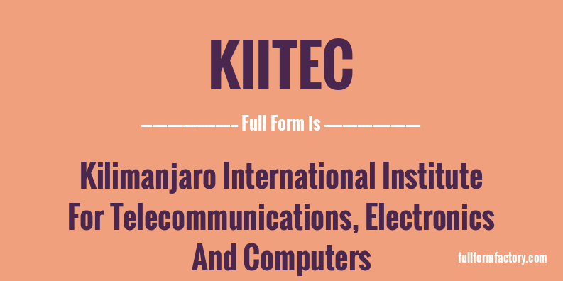 kiitec-full-form