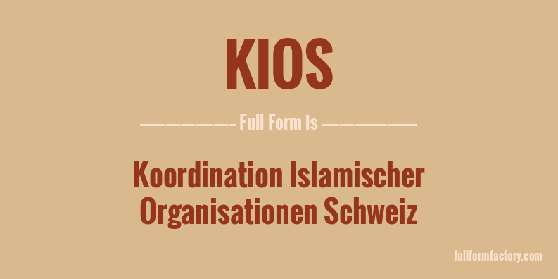 kios-full-form